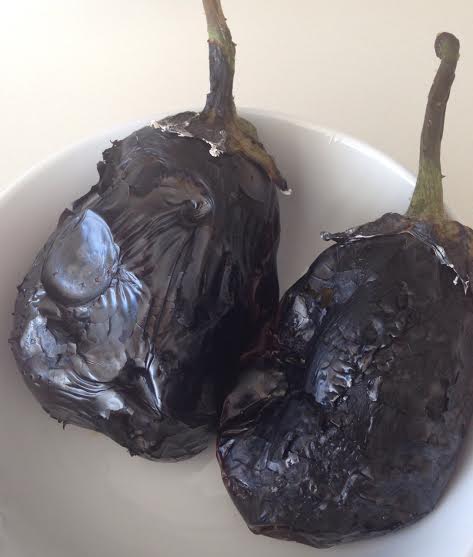 Chargrilled eggplants