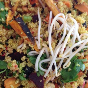 Dried fig and nut quinoa&nbsp;salad