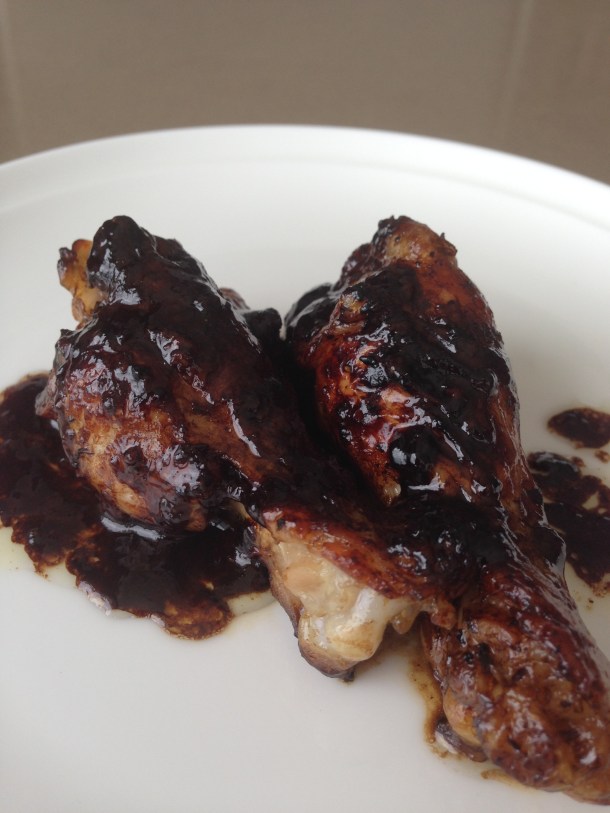 Caramelised pomegranate molasses chicken wings