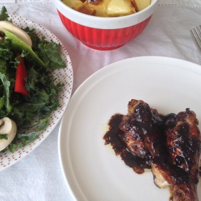 Caramelised pomegranate molasses chicken&nbsp;wings
