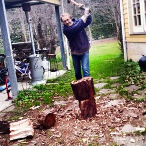 Splitting Wood
