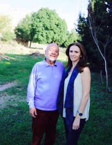 With Cesar Nammour in MACAM's  surrounding grounds. Photograph by Marlena Ayat