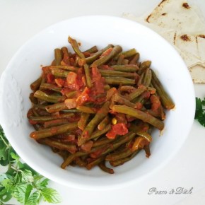 Spicy green beans and&nbsp;tomato